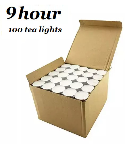 100 tea night lights candles - tea,