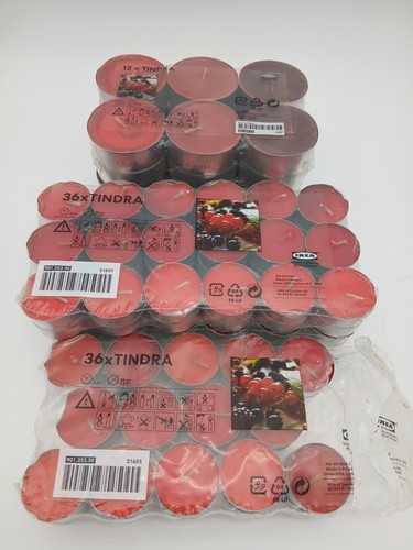132x ikea tindra red scented - tindra,
