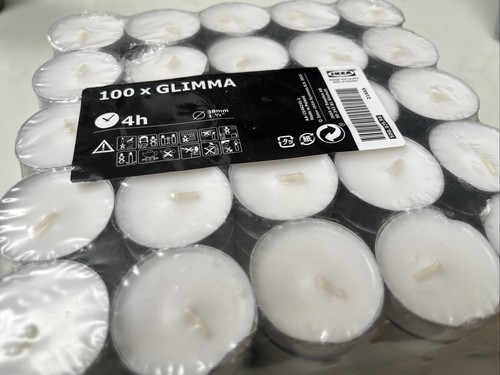 Ikea glimma 100x tealight - 100x,