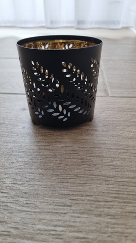 Black metal tealight - black,