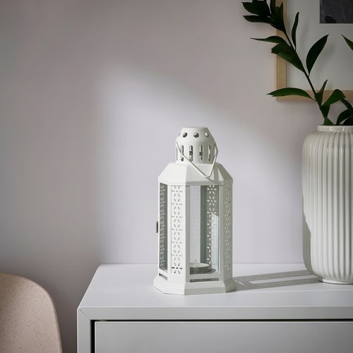 Ikea enrum white lantern - ikea,